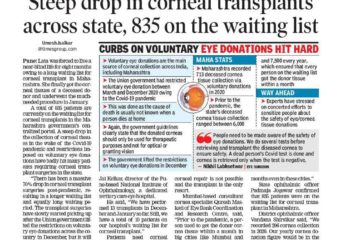 Steep Drop in Corneal Transplants